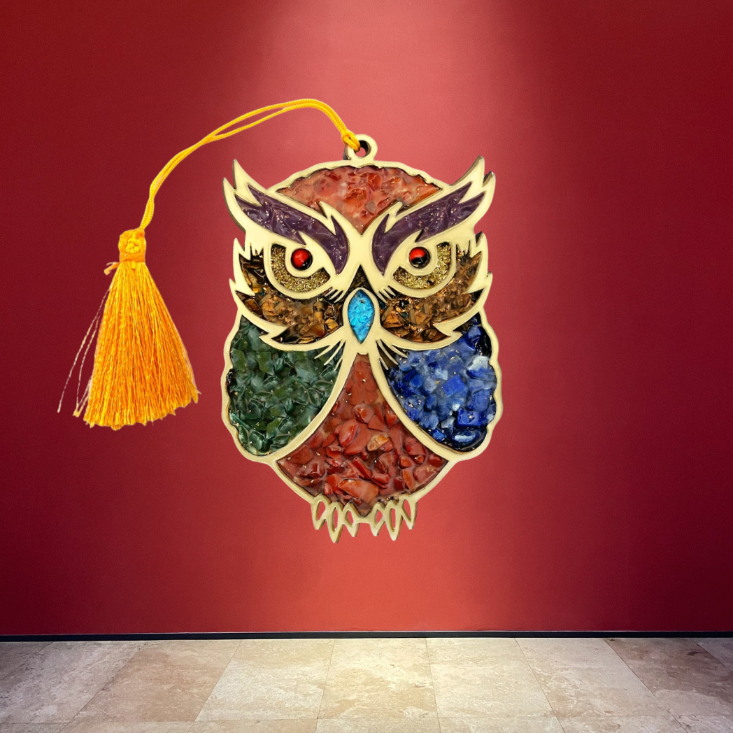 SOLAVA Seven Chakra Crystal Owl