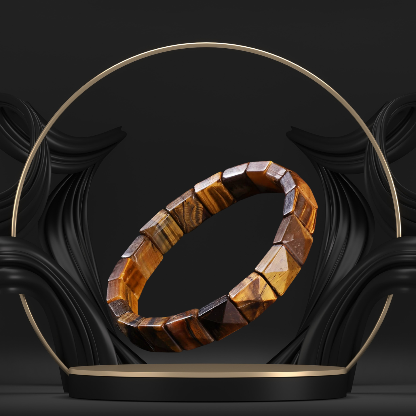 Tiger Eye Cubical Band
