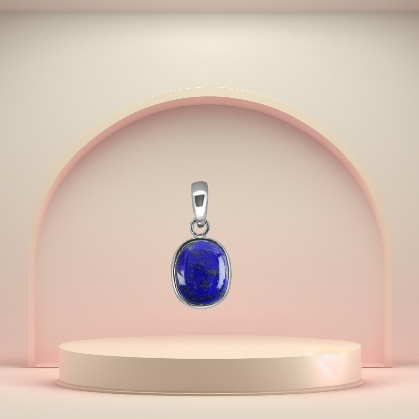 Lapis Lazuli Silver Pendant - Free Size