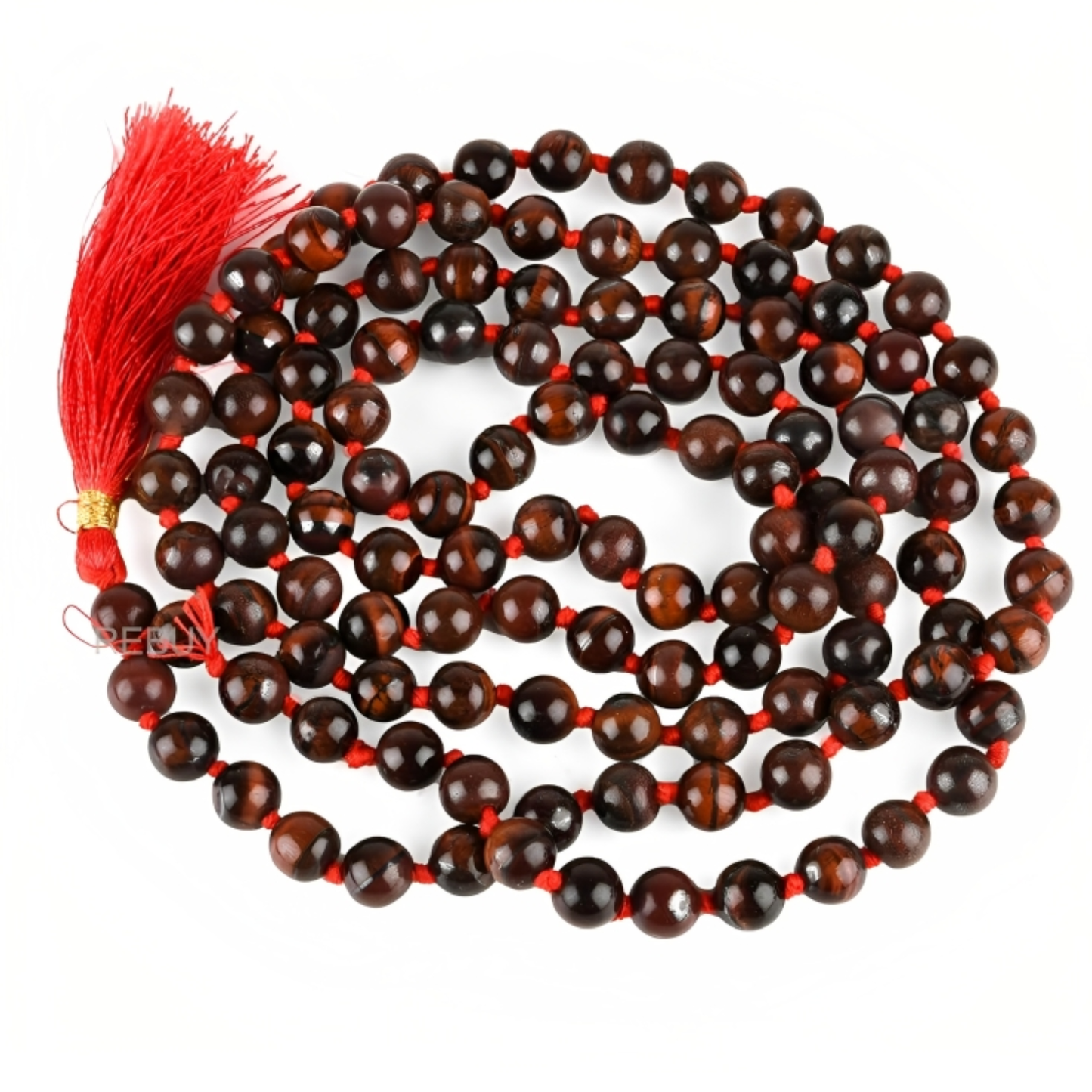 Red Onyx Jaap Mala – 8MM • 108 Beads