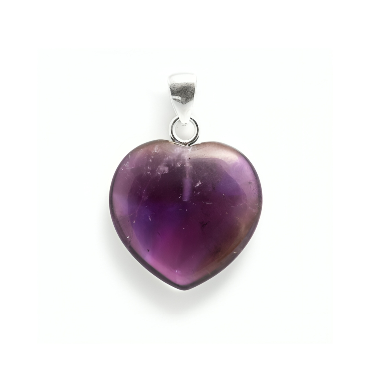Amethyst Heart Shape Pendant