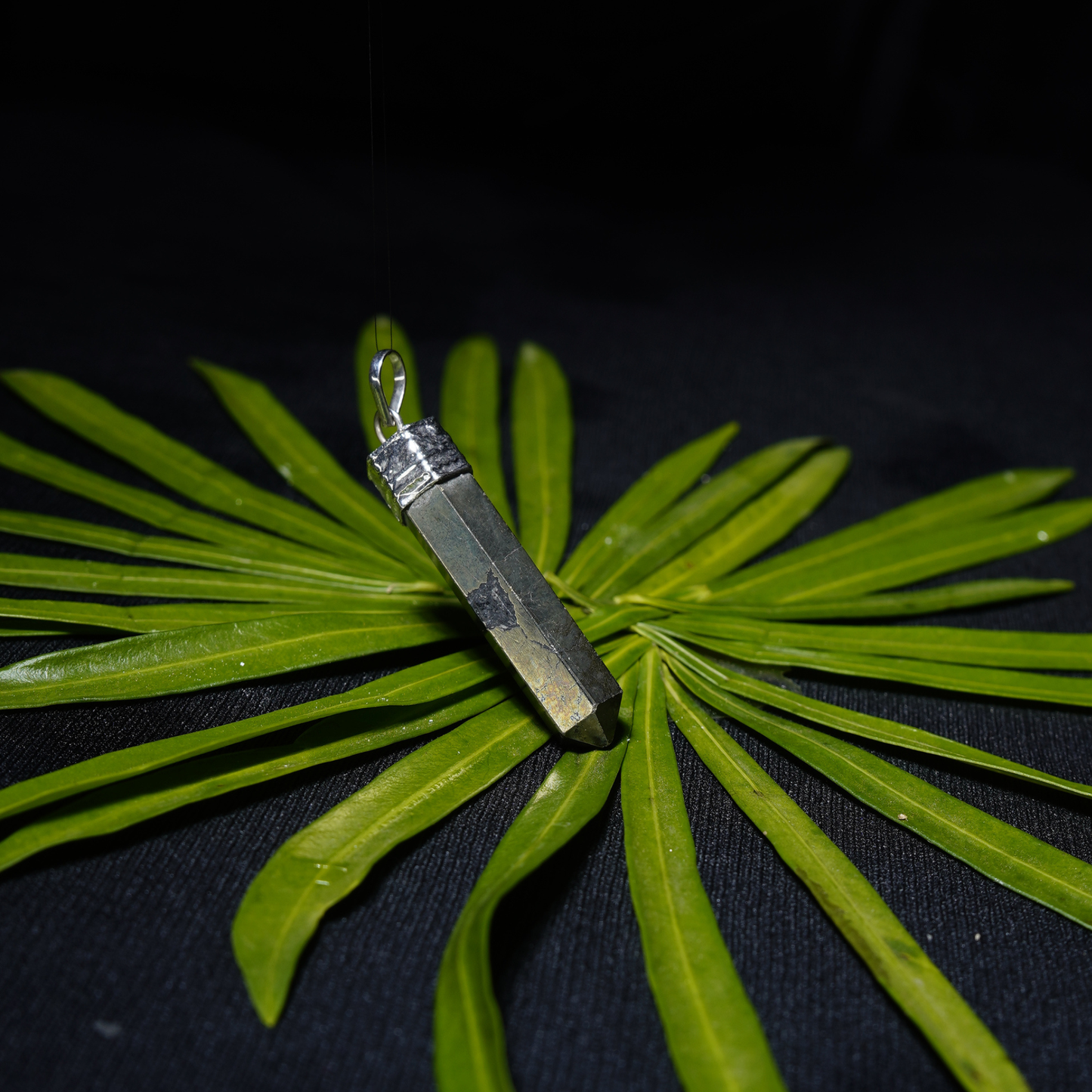 Pyrite Pencil Pendant