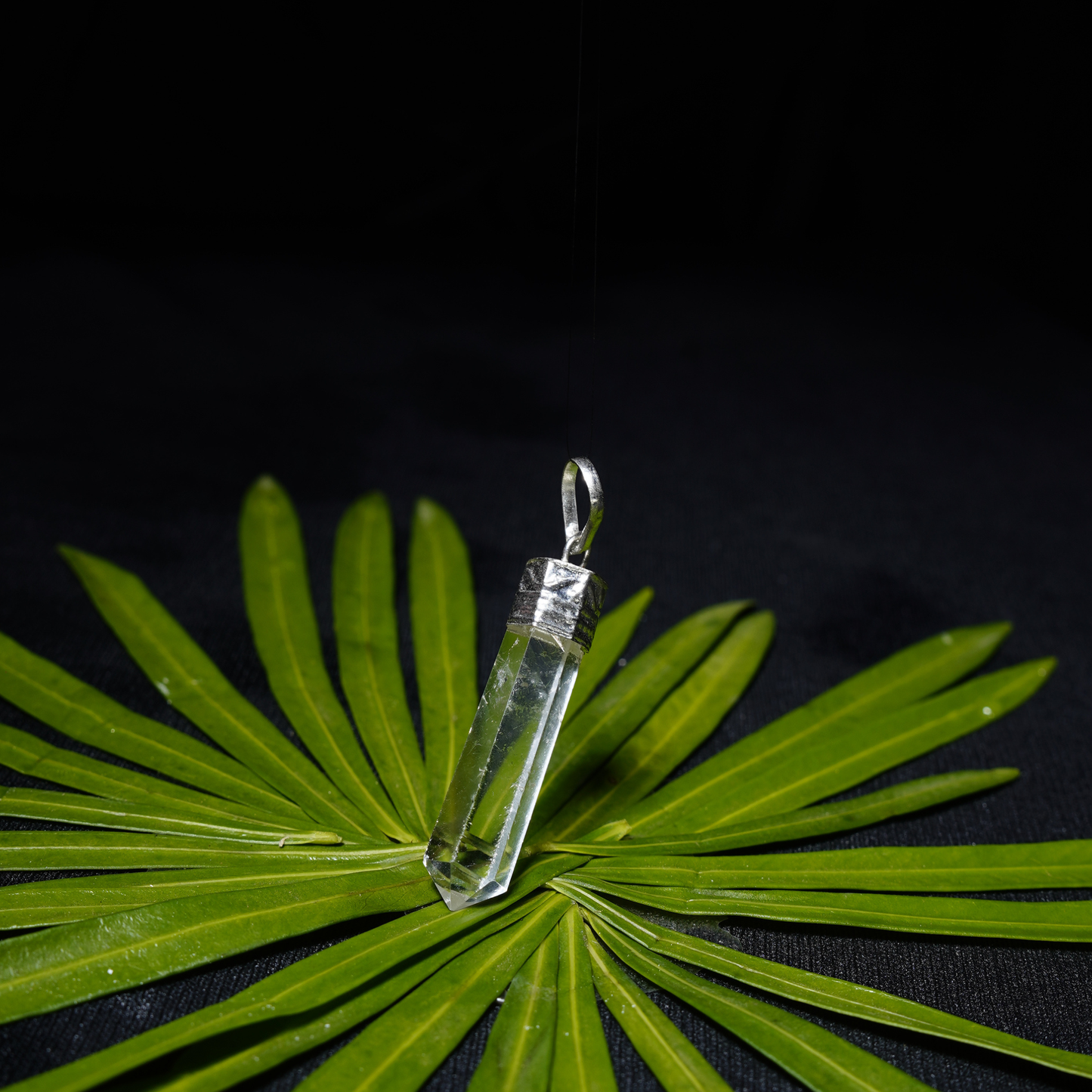 Clear Quartz Pencil Pendant