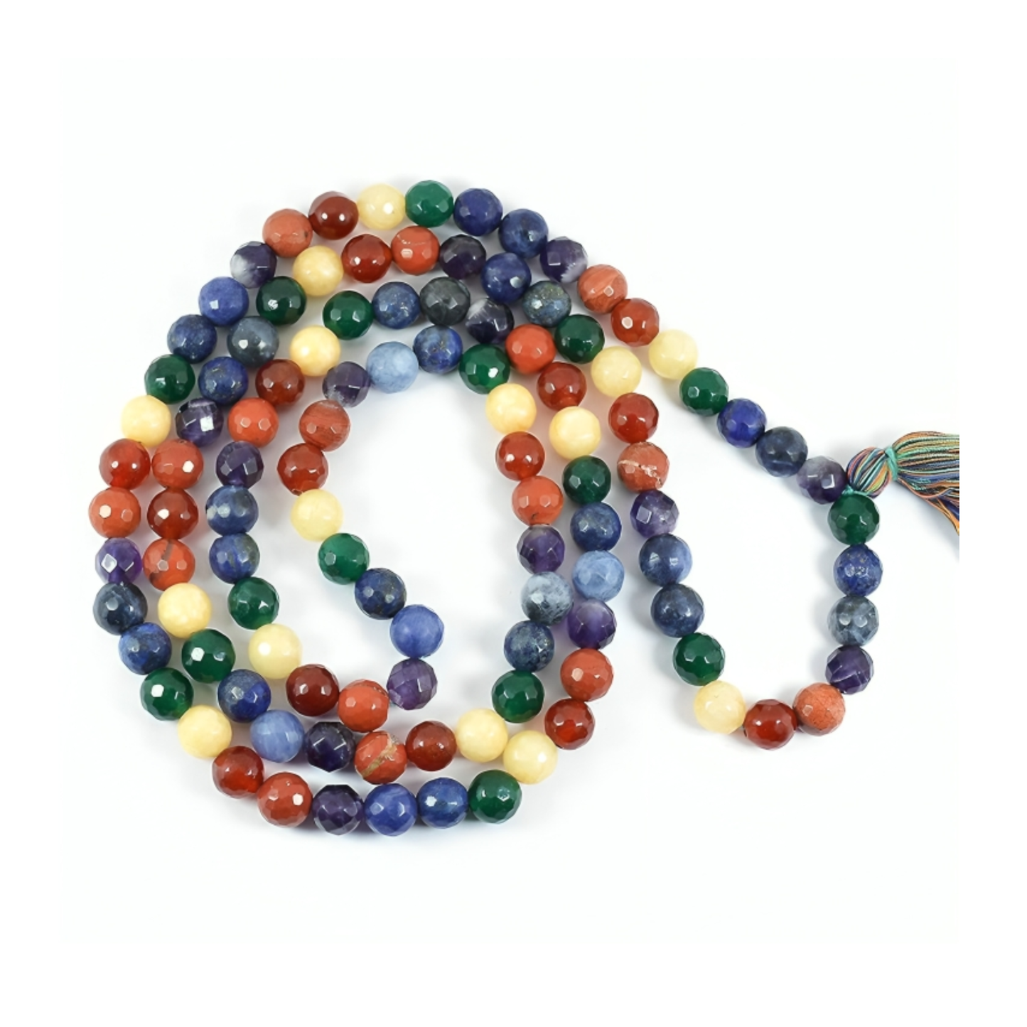 7 Chakra Jaap Mala – 8MM • 108 Beads