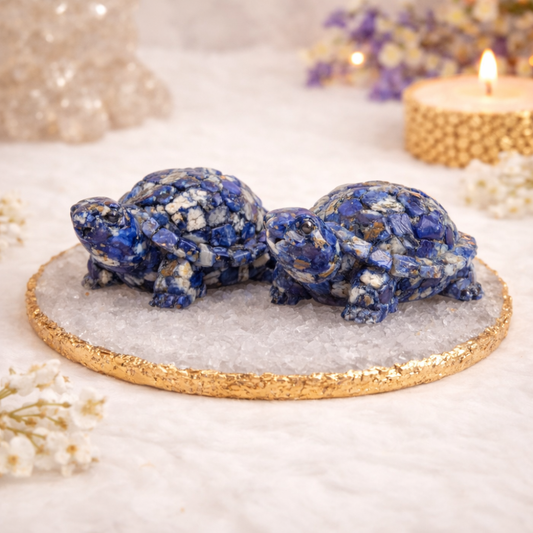 Vastu Lapis Lazuli Tortoise Pair