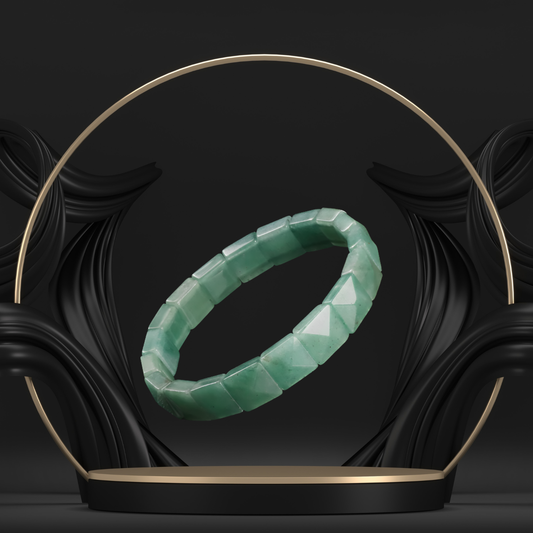 Green Aventurine Cubical Band