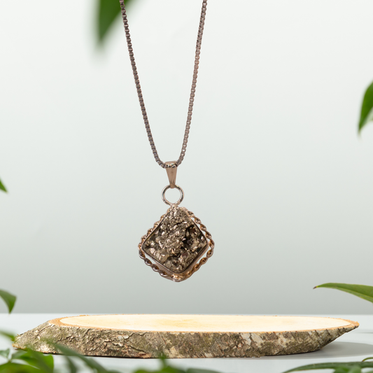 Raw Pyrite Pendant