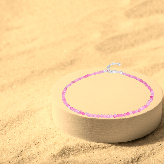 Rose Quartz Anklet