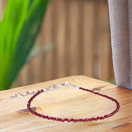 Garnet Anklet