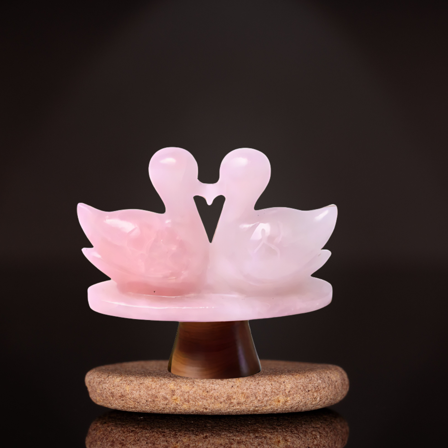 Mandrin Ducks Rose Quartz (100g-150g)