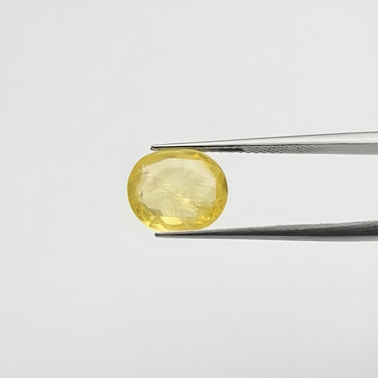 Ceylon Yellow Sapphire (पुखराज) - Ultra Premium