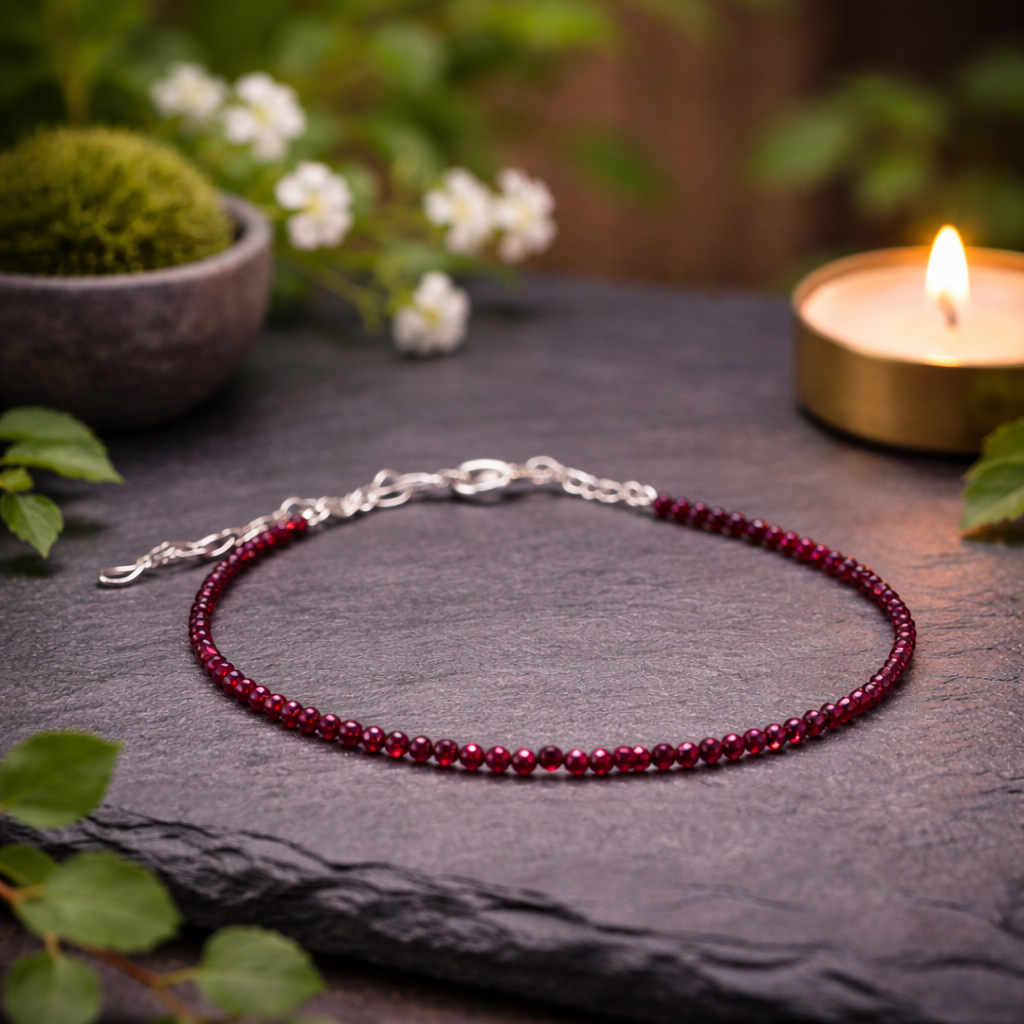 Garnet Anklet