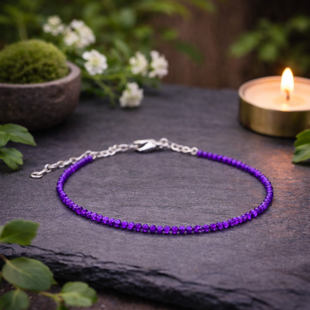 Amethyst Anklet