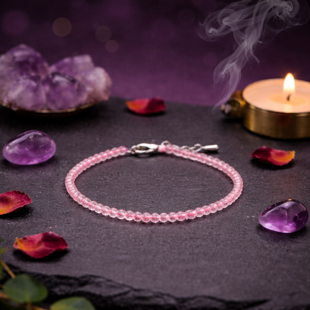 Rose Quartz Anklet
