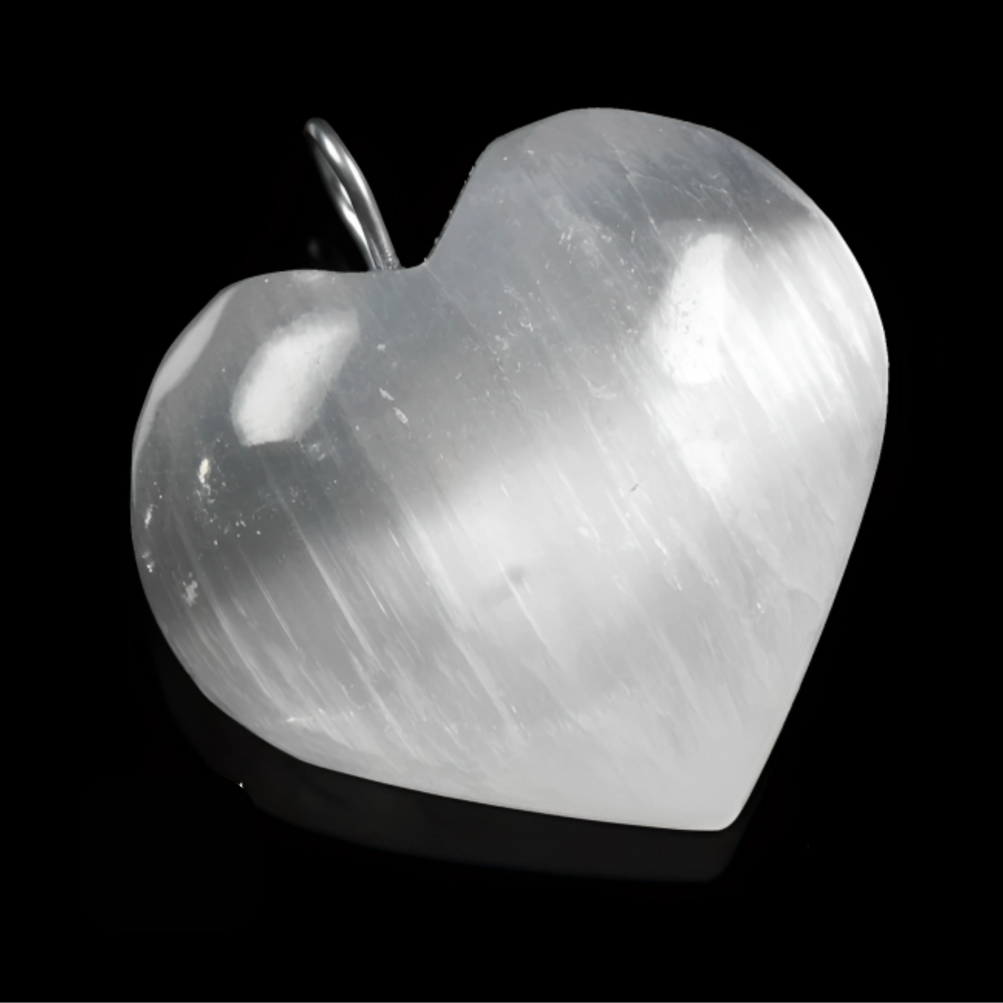 Selenite Heart Shape Pendant