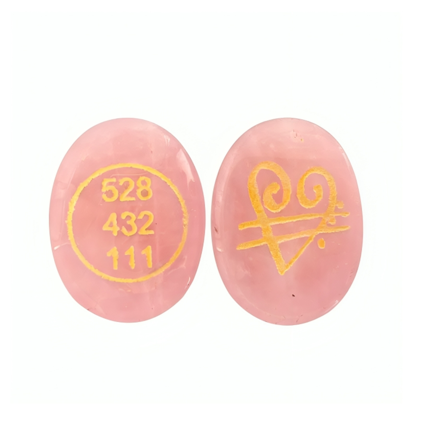 Rose Quartz Crystal Zibu Coin