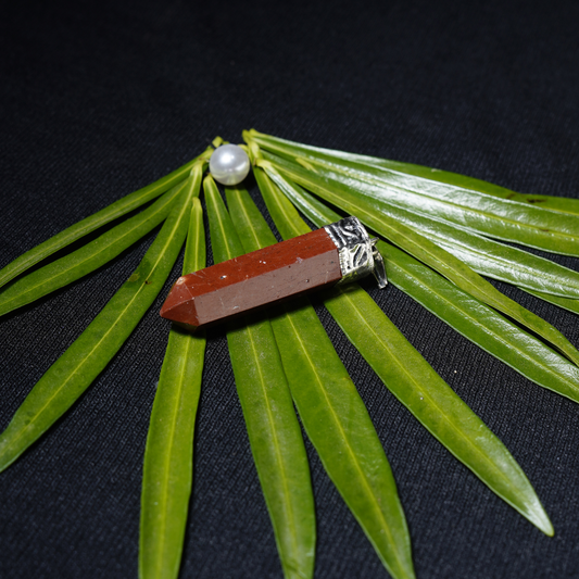 Red Jasper Pencil Pendant
