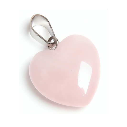Rose Quartz Heart Shape Pendant