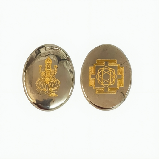 Pyrite Laxmi Yantra Zibu Coin