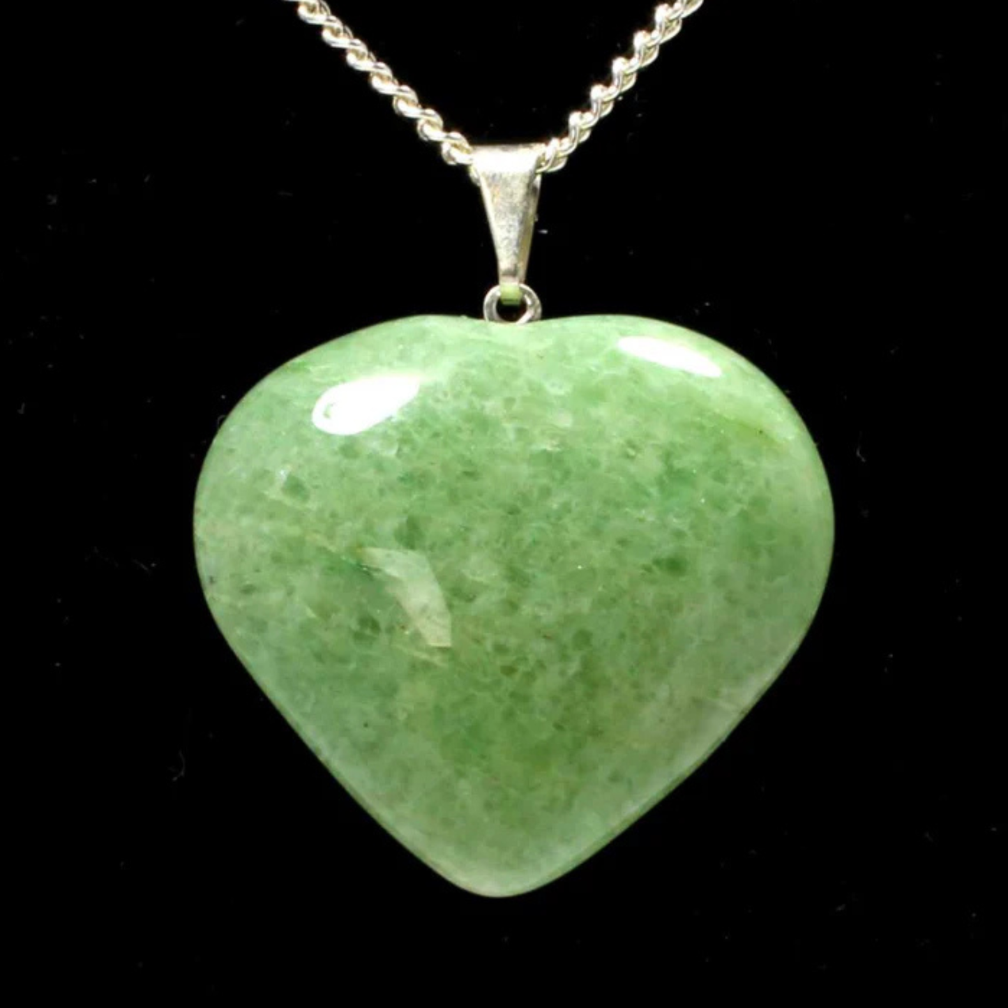 Green Aventurine Heart Shape Pendant