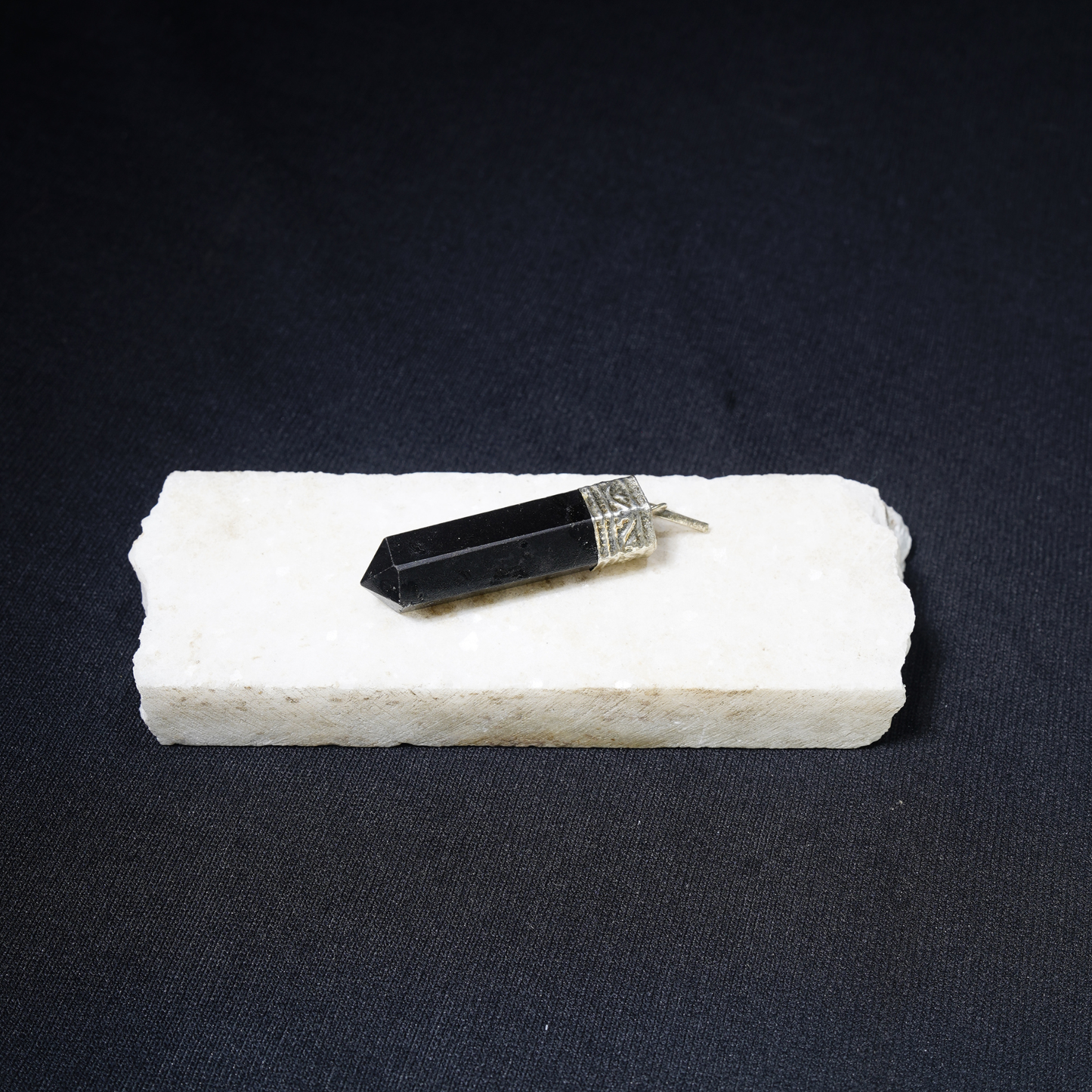 Black Tourmaline Pencil Pendant