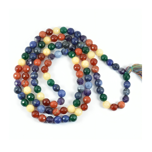 7 Chakra Jaap Mala – 8MM • 108 Beads
